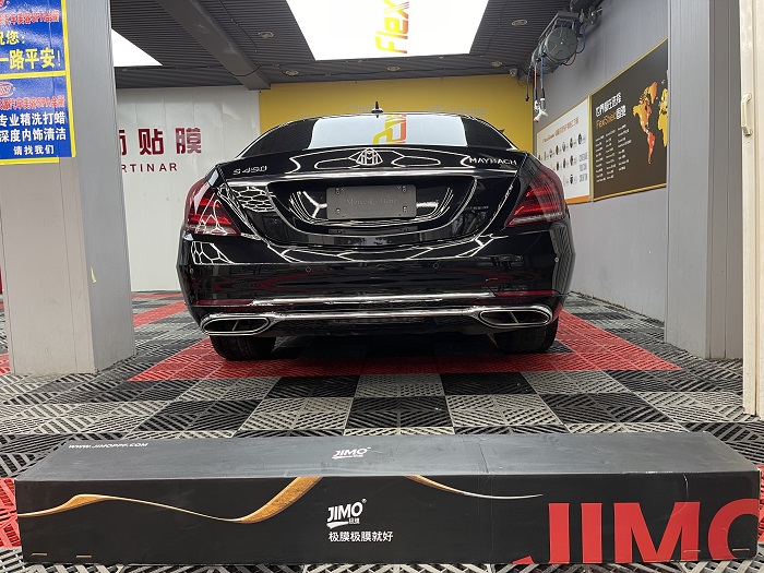 奔驰迈巴赫S450隐形车衣施工案例