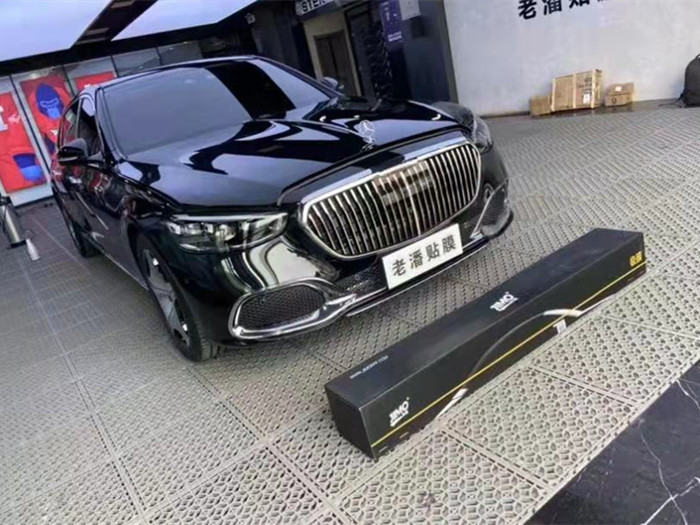 奔驰迈巴赫S480隐形车衣施工案例