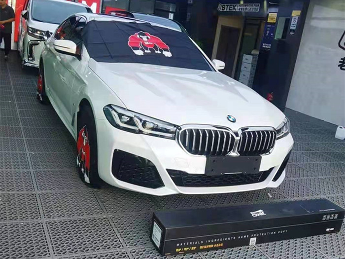 宝马5系隐形车衣施工案例