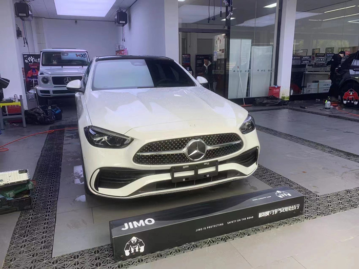 奔驰C260隐形车衣施工案例