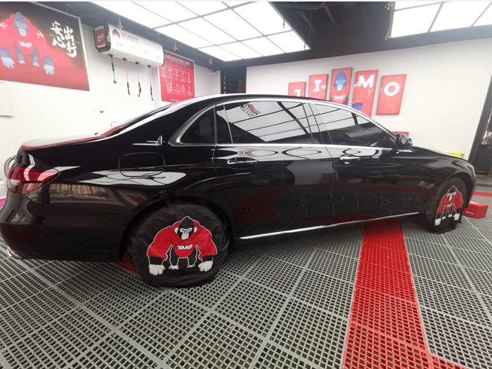 奔驰E300L隐形车衣施工案例