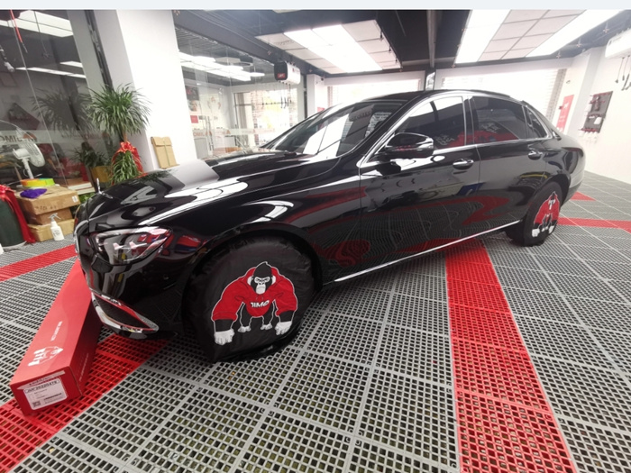奔驰E300L隐形车衣施工案例