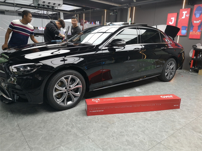 奔驰-E300隐形车衣施工案例