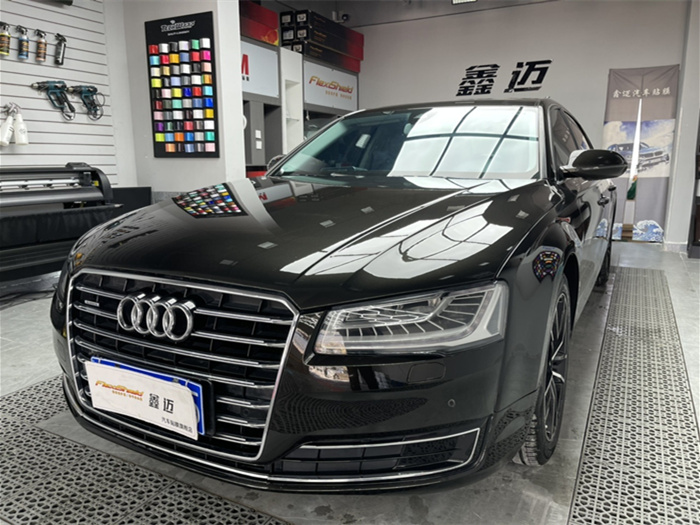 奥迪A8L隐形车衣施工案例