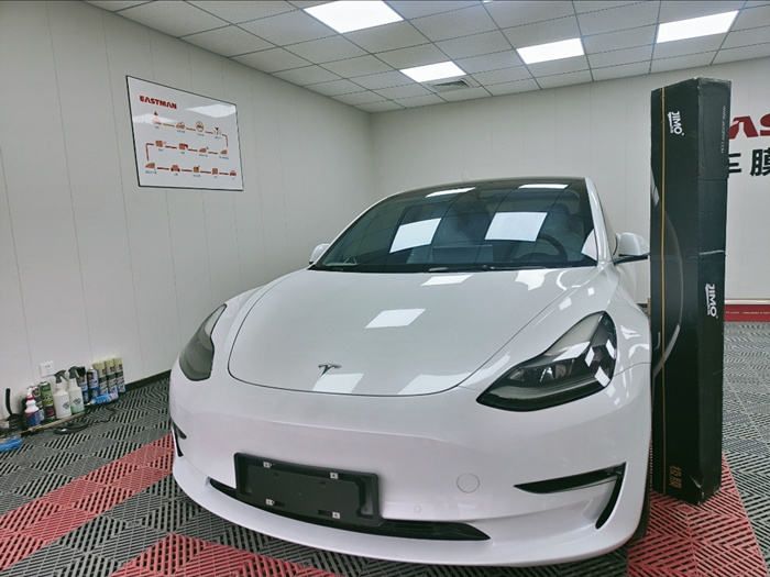 特斯拉-Model3隐形车衣施工案例