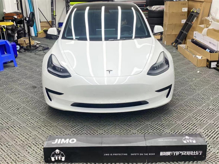 特斯拉-Model3隐形车衣施工案例