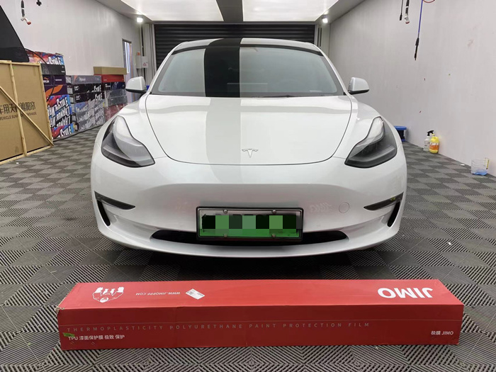 特斯拉-Model 3隐形车衣施工案例