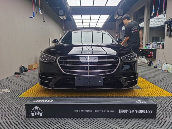 奔驰-S450隐形车衣施工案例